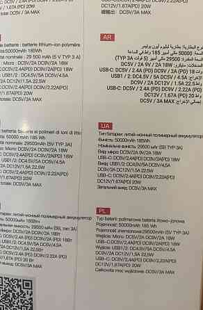 Павербанк hoco J86A 50000mAh 22,5w. Киев