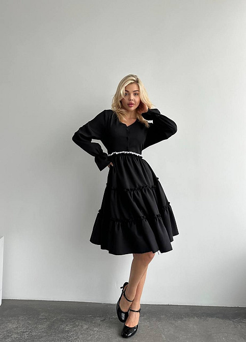 Женская базовая приталенная костюмный креп Одесса - изображение 4