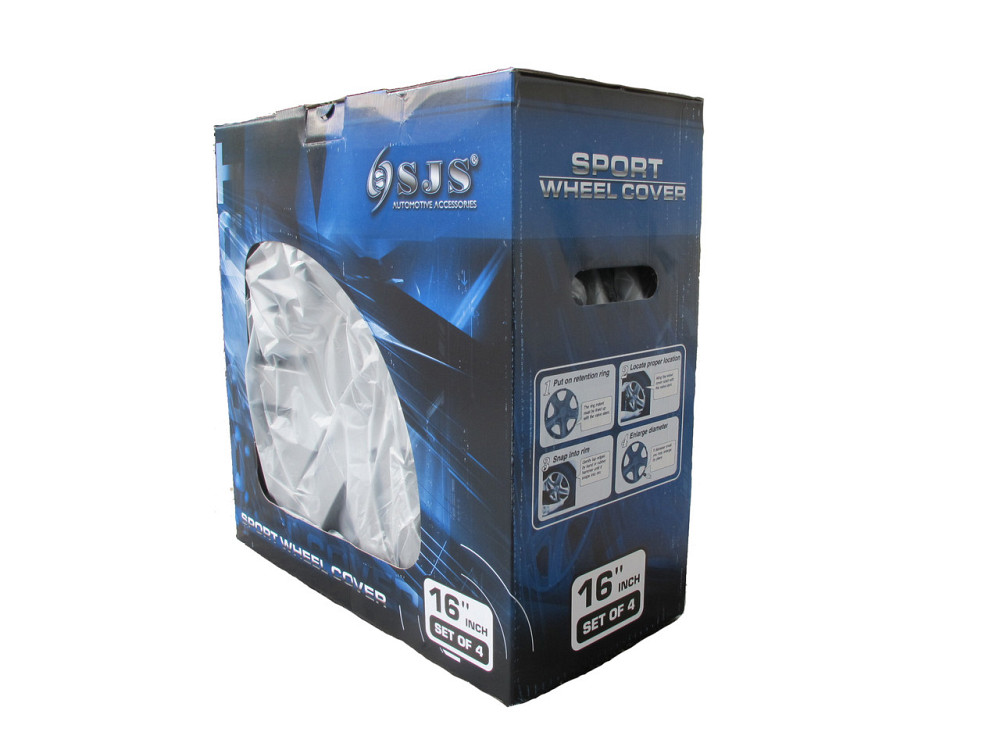 Автомобильные модельные колпаки R16 Honda 401 4шт, SJS, серебряные Киев - изображение 3