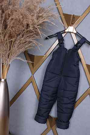 Детские штаны полукомбинезон черные 80,86,92,98,104110,116,122,128 Николаев
