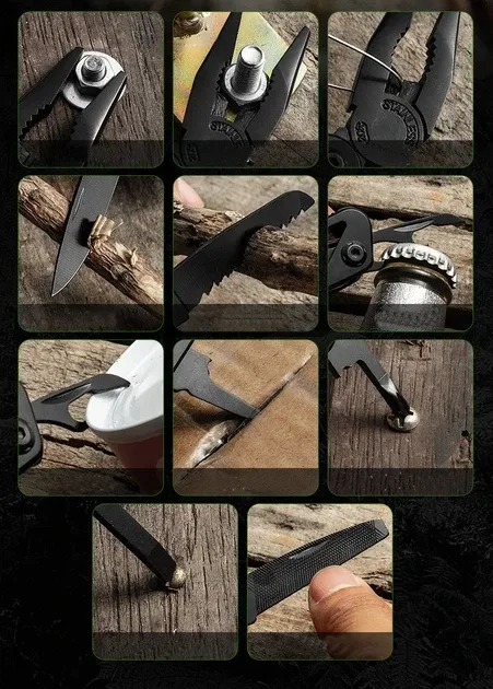 Мультитул Gerber Bear Grylls с набором бит (насадок) и пасатижами 9 в 1 Одесса - изображение 9