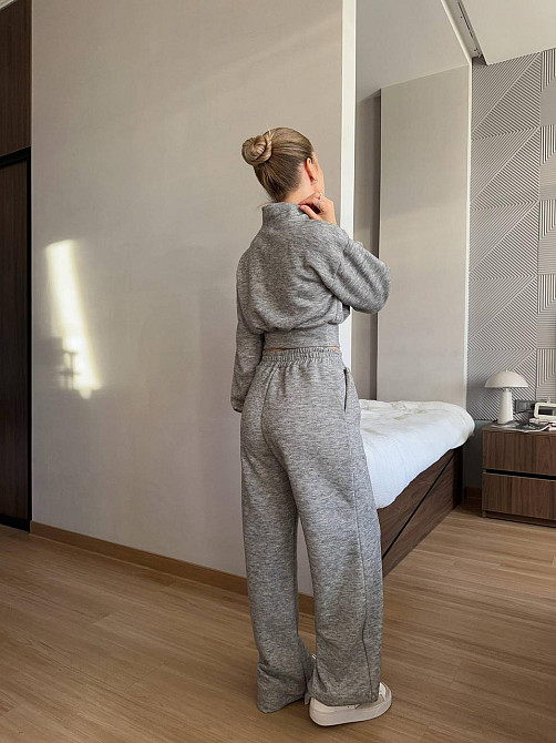 Жіночий теплий прогулянковий костюм із турецької ангори Меланж, 46/48 Одеса - фото 8