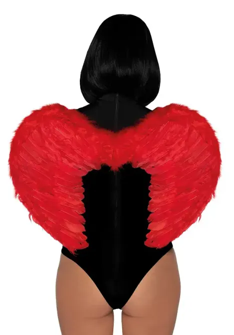 Крила дияволиці Leg Avenue devil wings Red, справжнє пір’я Львів - фото 2