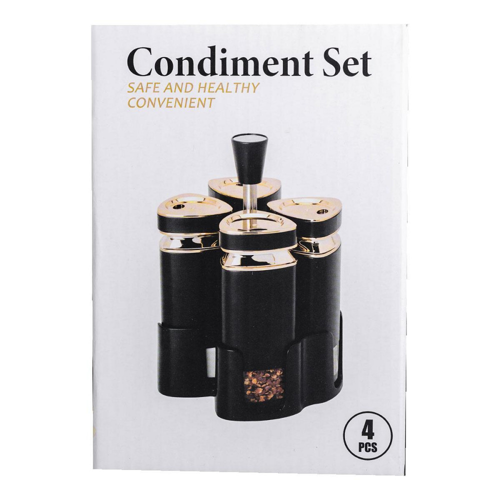 Набір спецій на підставці, 4 предмети, білий Київ - фото 6