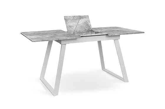 Стіл Тандем 120(+40)*75 білий метал/базальт Киев