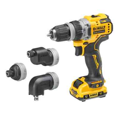 Шуруповерт DeWALT XR Li-Ion 12V, 2x3Ah, зі змінними насадками, 57.5 Нм, 0-425/0-1500 об/хв, 0.7, TSTAK (DCD703L2T) Вінниця