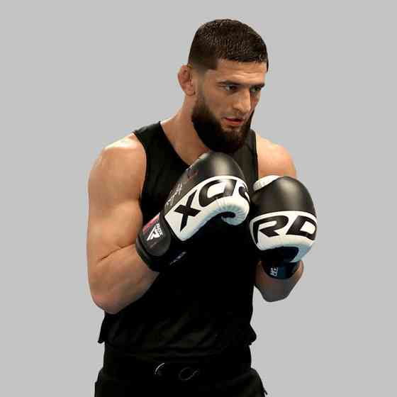 Боксерські рукавиці RDX F4 Boxing Sparring Gloves Hook&Loop WHITE/BLACK 10 унцій (капа у комплекті) Каменское