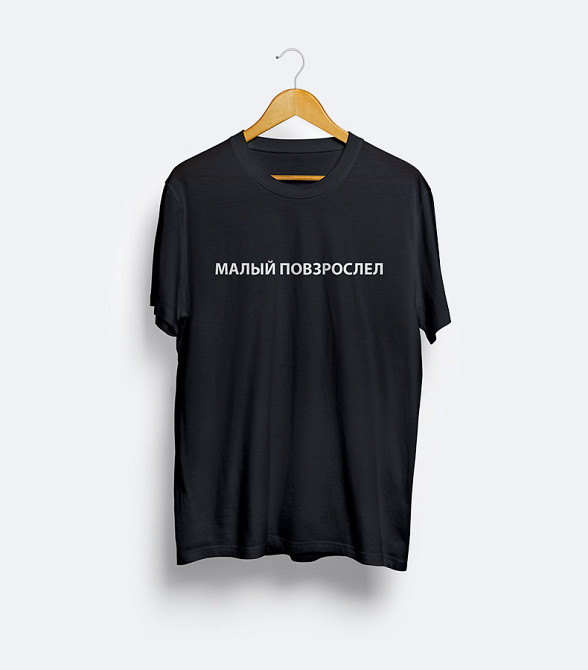 Мужская\Женская футболка с принтом !  Малый повзрослел Черновцы - изображение 1
