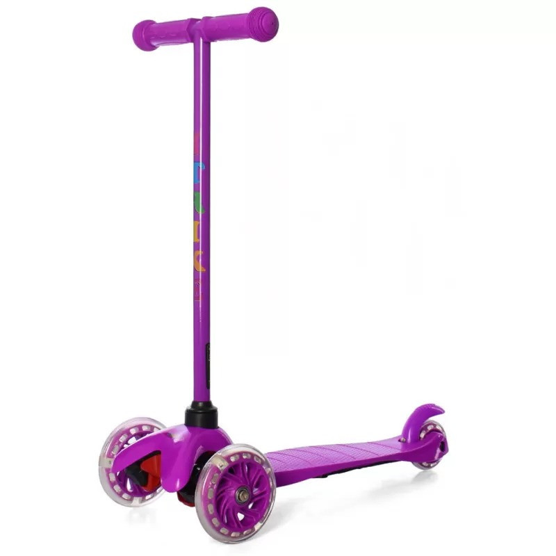 Самокат детский трехколесный iTrike Mini BB 3-013-5-V со светящимися колесами, Фиолетовый Каменец-Подольский - изображение 6