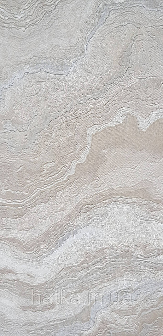 Шпалери вініл на флізеліні AdaWall Roka 1.06х10 під камінь мармур структурні беж золото срібло 3д 23102-3 Київ - фото 3