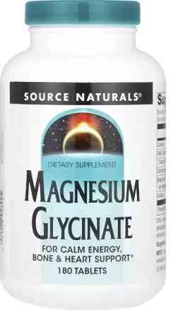 Минералы Source Naturals Магний глицинат Magnesium Glycinate 180 таб Киев