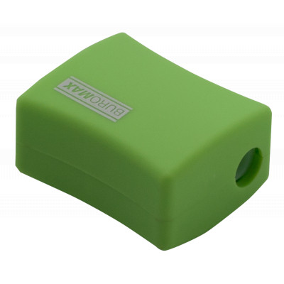 Точилка Buromax ALFA, RUBBER TOUCH с контейнером 2 отверстия (BM.4778-1) Винница - изображение 5