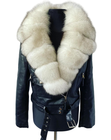 Косуха куртка женская с мехом Песец Вуаль 42 Харьков