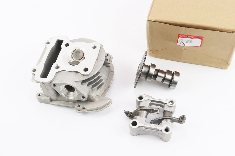 Головка циліндра + клапана + пастель + розподільний вал у зборі 44мм-60cc Київ - фото 1