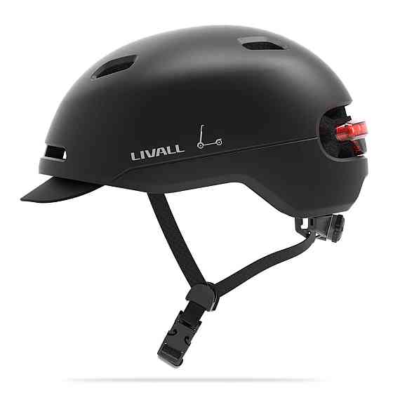 Захисний шолом Livall C21 (L) Midnight Black (57-61см), сигнал стопів (LIV-000C21-5341) Київ