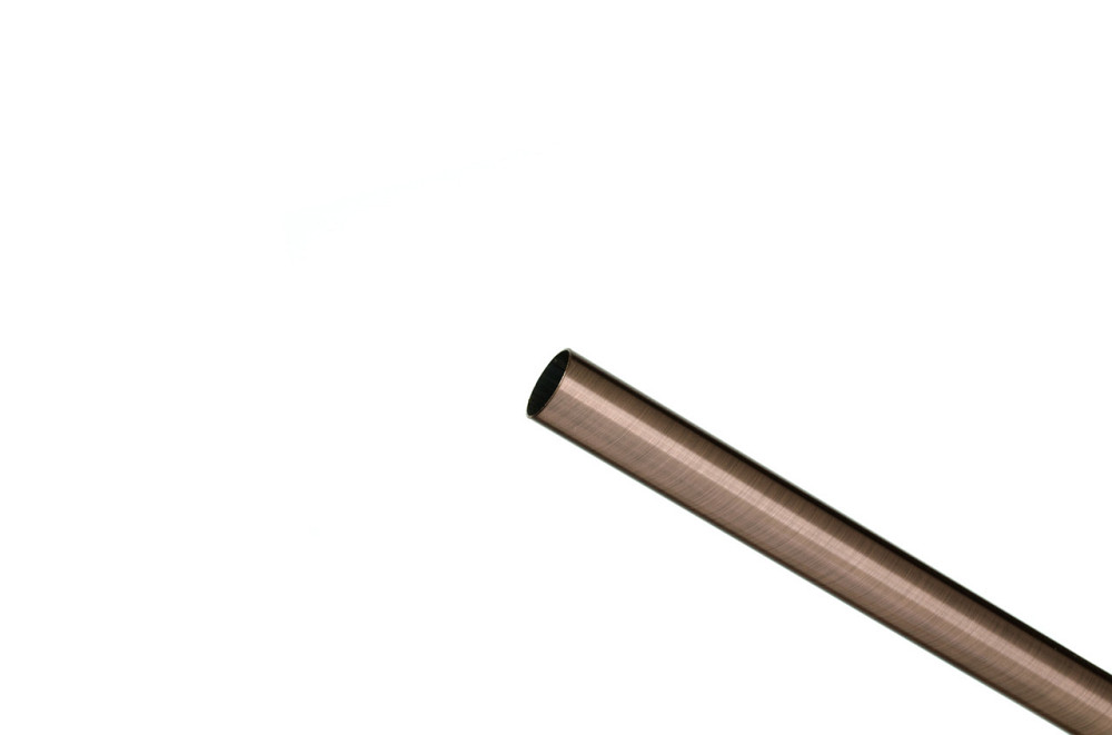 Гладка труба для металевого карниза (колір мідь, 19 мм) 2.4 Бровари - фото 1