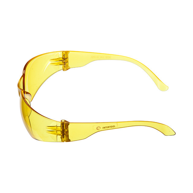 Окуляри захисні, жовті, лінзи полікарбонат, заушники полікарбонат, захист від удару INTERTOOL SP-0084 Киев - изображение 4