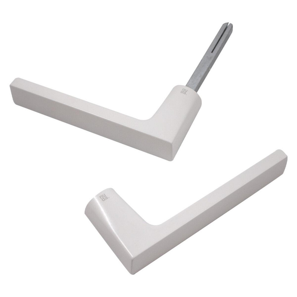 Дверна ручка на розетті Nuda Baar білий матовий R ф/з Київ - фото 1