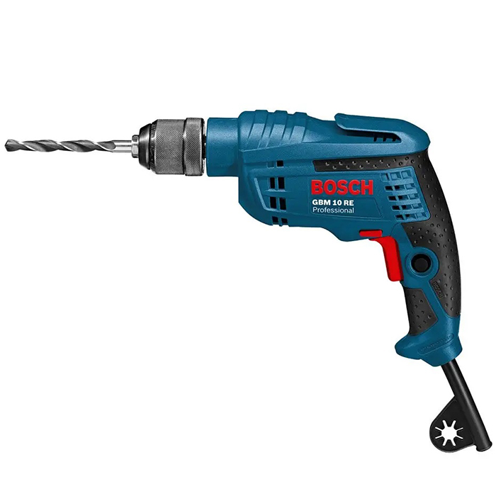Професійна дриль електричний безударний Bosch Professional GBM 10 RE : 600 Вт, 2600 об/хв, Нм 20, діаметр свердла 1-10 мм Київ - фото 1