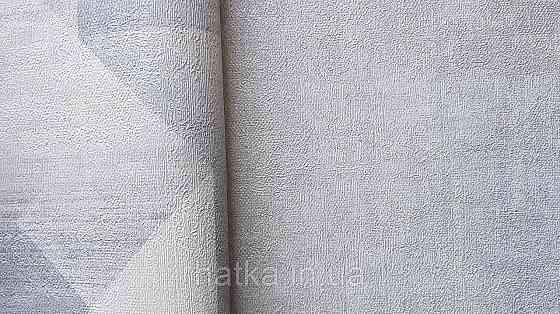 Шпалери вінілові на флізеліні Grandeco Universe метрові під штукатурку сірі металік з глянцем UR1323 Київ