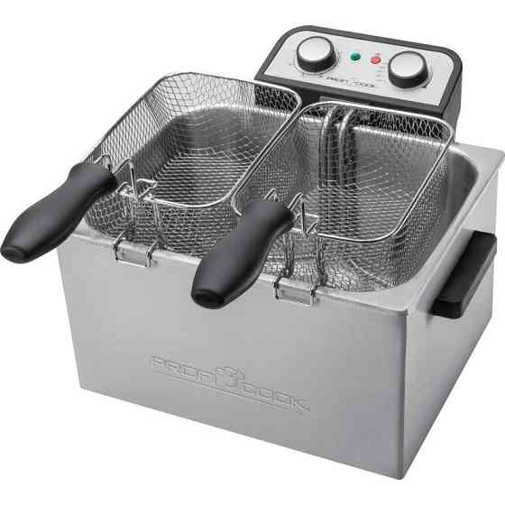 Фритюрниця масляна 4 літри з 2 кошиками Profi Cook PC-FR (1038) Потужність 3000 Вт Нововолинськ