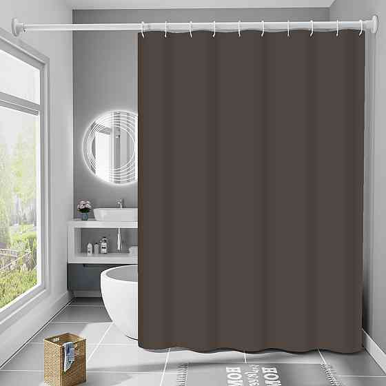 Шторка для ванни з поліестеру водонепроникна Bathlux 180x180 см з кільцями, фіранка для ванної кімнати Кам'янець-Подільський