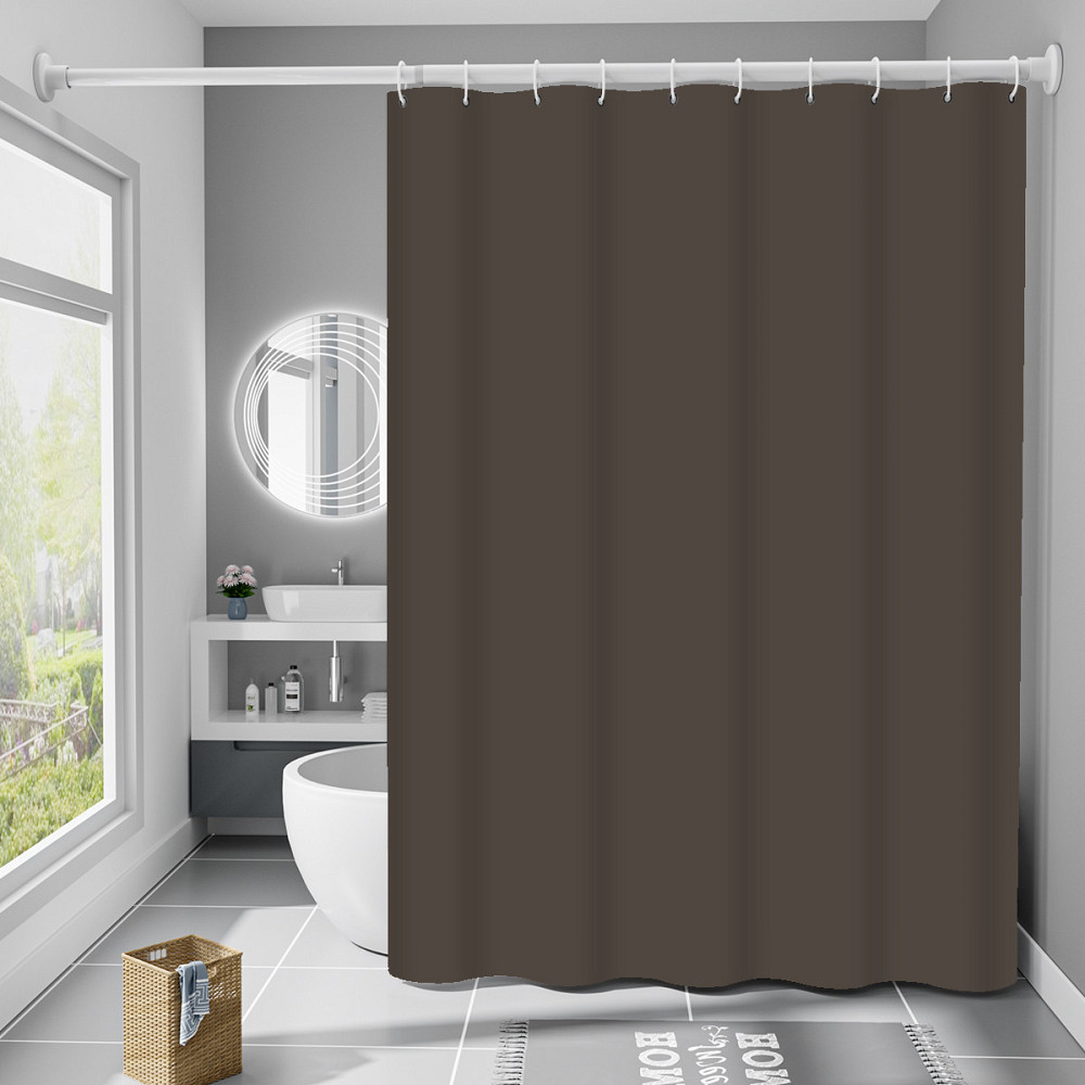 Шторка для ванни з поліестеру водонепроникна Bathlux 180x180 см з кільцями, фіранка для ванної кімнати Кам'янець-Подільський - фото 1