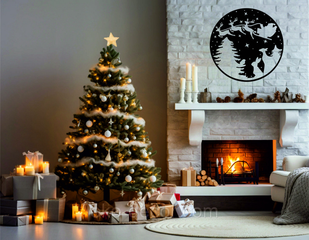 Декоративне настінне Панно «Новий рік», Декор на стену Київ - фото 3