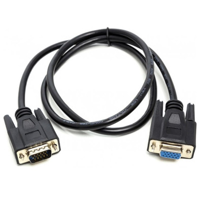 Кабель мультимедійний VGA M to VGA F 1.0m PowerPlant (CA911967) Вінниця - фото 1