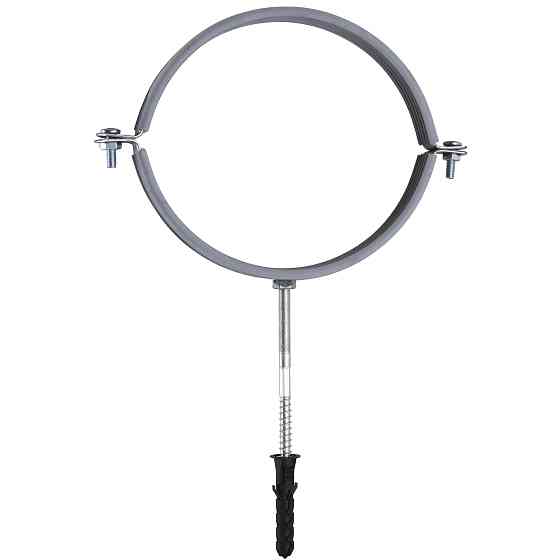 Хомут в зборi CR 6″ (158-168мм) з гвинтом-шурупом 8*120 та дюбелем в уп., сірий Тернопіль