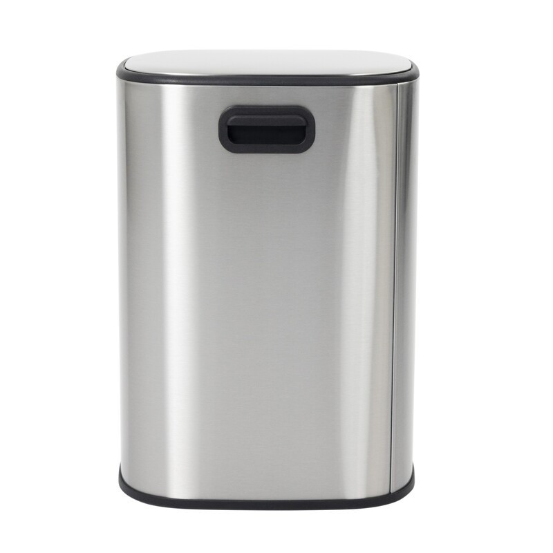 Овальное мусорное ведро с плавным закрытием Mixxus Premium Diverse-TC0105, 5 л, нержавеющая сталь Харьков - изображение 4