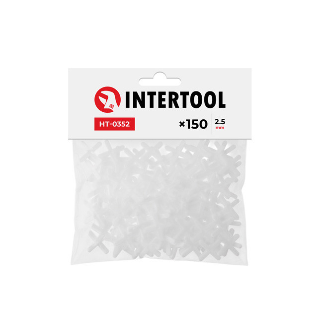 Набор дистанционных крестиков для плитки 2.5 мм /150шт INTERTOOL HT-0352 Киев - изображение 1