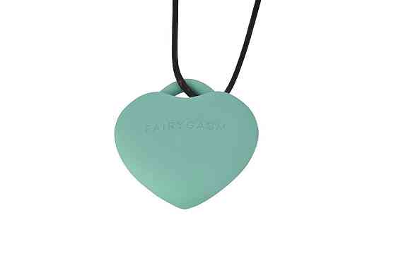 Мінівібратор «Сердечко» FairyGasm PleasureStone green, 9 режимів, на шнурку Sex Aura Київ