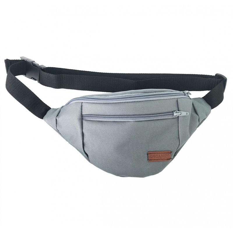 Чоловіча сумка на пояс з 2 відділеннями X002-grey (Сірий) Суми - фото 1