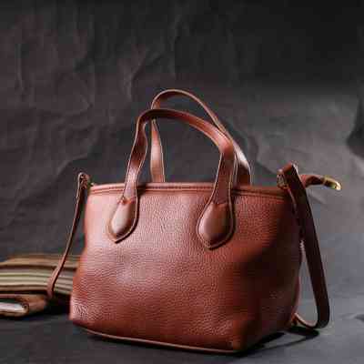 Сумка Vintage Из натуральной кожи Коричневая (22285) Винница