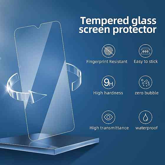 Захисне скло для TCL 30 XE 5G 2 шт чорне 0.33 мм 9H ультрапрозоре загартоване без бульбашок олеофобне Київ