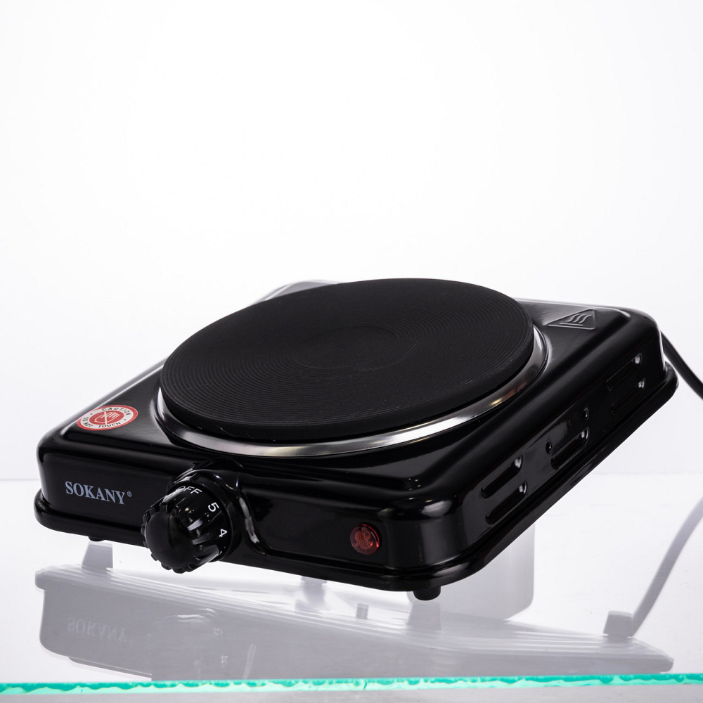 Електрична настільна плита SOKANY на одну конфорку чорна Київ - фото 4
