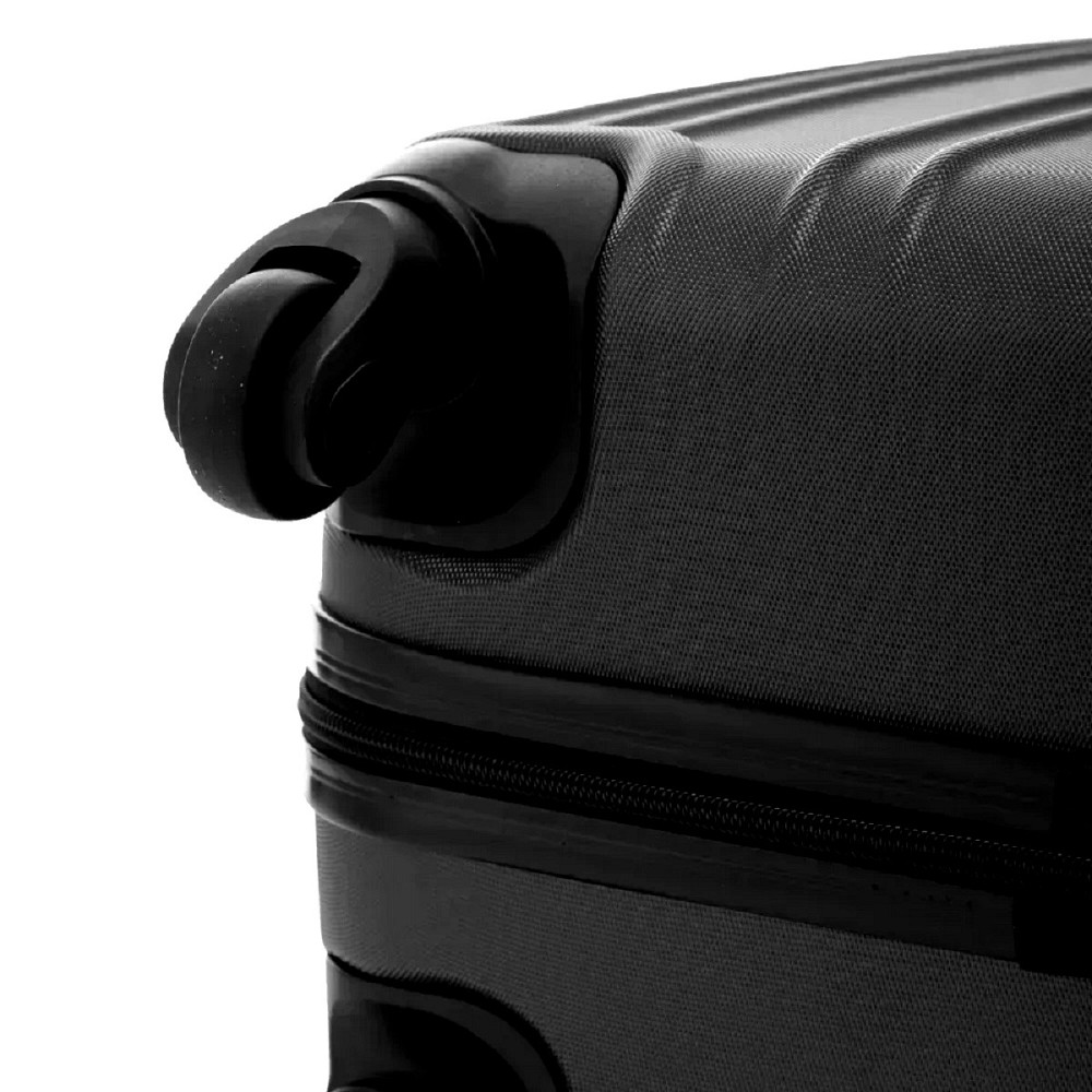 Валіза пластикова WINGS HRR01 мала 55 см чорна Київ - фото 7