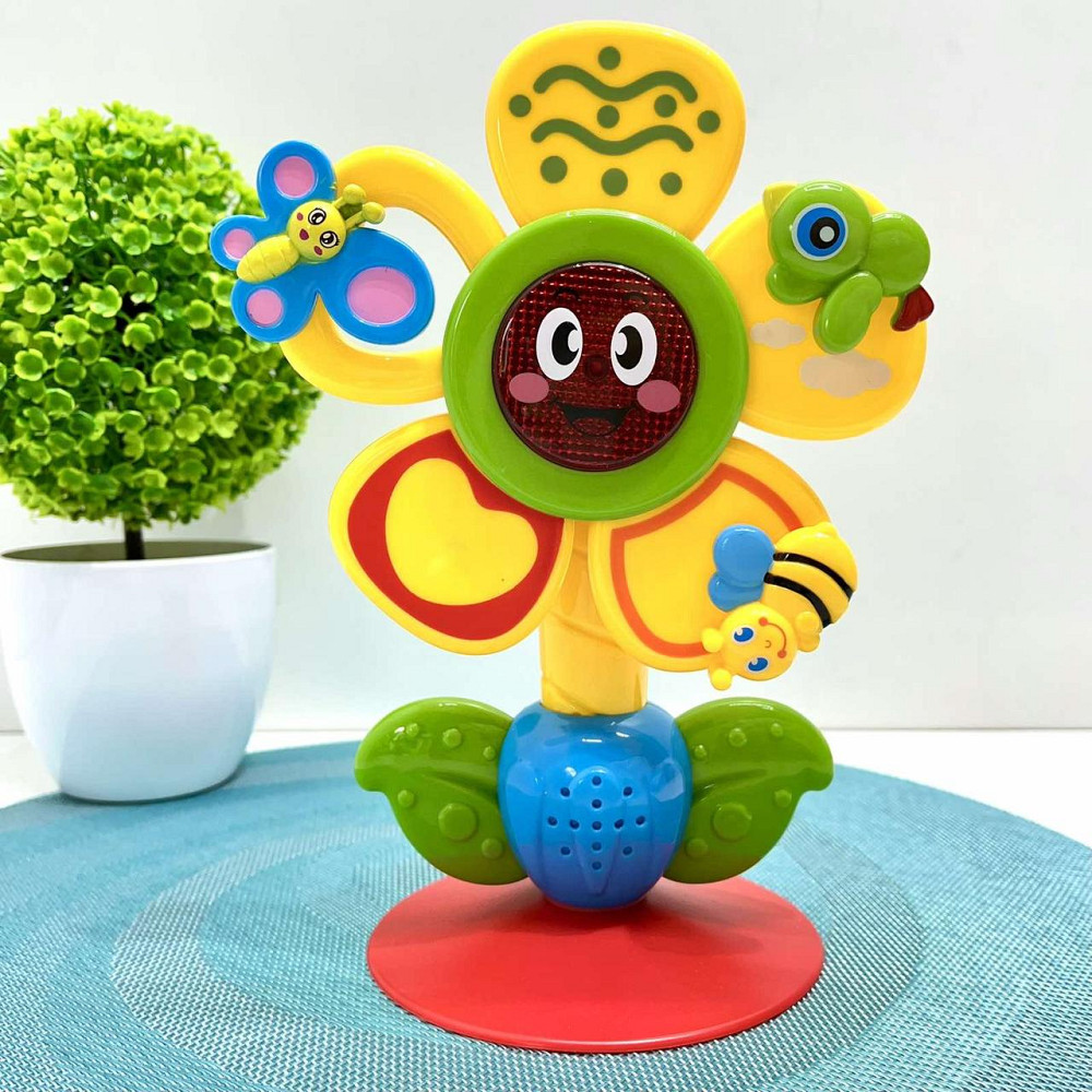 Музичне брязкальце TK Group Квіточка підсвітка на присоску українське озвучування (36687) Чернігів - фото 1