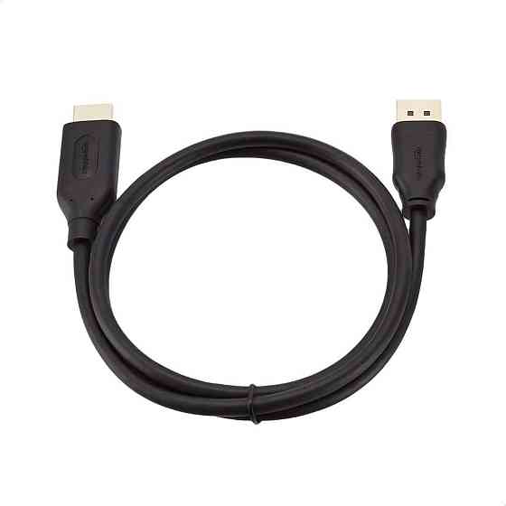 Кабель DisplayPort на HDMI 0,9 м для ПК монітора проектора Full HD цифровое аудио чёрный Киев