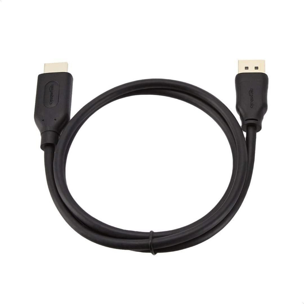 Кабель DisplayPort на HDMI 0,9 м для ПК монітора проектора Full HD цифровое аудио чёрный Киев - изображение 5