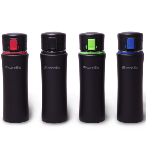 Пляшка спортивна 500мл нержавіюча сталь (мікс) KAMILLE 2066 Житомир - изображение 1