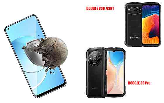 Защитное стекло DefenzoGlass для DOOGEE V30, V30T, V30 Pro – двойная прочность Киев