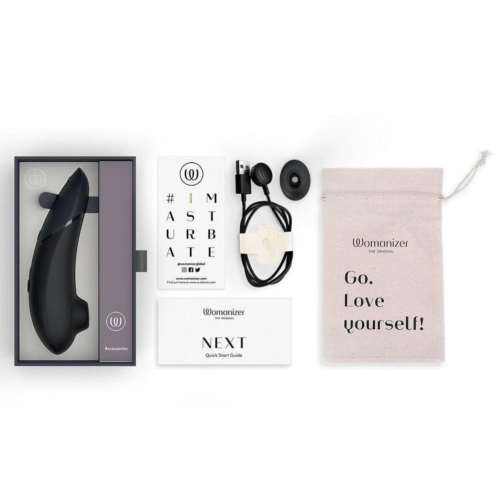 Вакуумный клиторальный стимулятор Womanizer Next Black, 3D Pleasure Air, 14 уровней интенсивности Sex Aura Киев - изображение 7