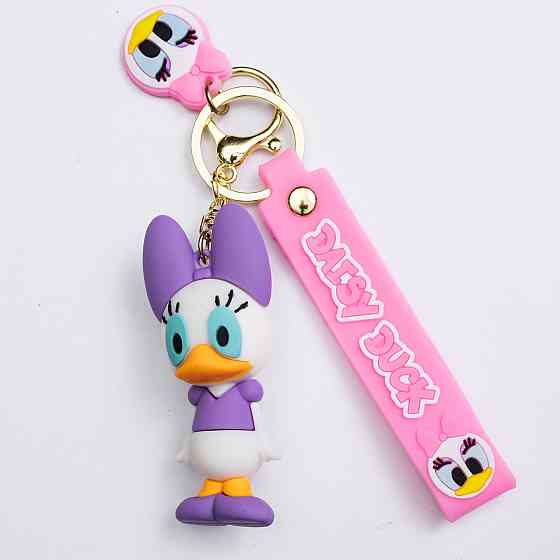 Детский брелок Поночка 4×6.5 (см) для ключей, на сумку и рюкзак Фиолетовый HP-55-23V Киев