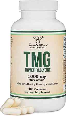 Триметилгліцин Double Wood TMG Trimethylglycine 1000 mg (на 2 капсули), 180capsules Луцьк