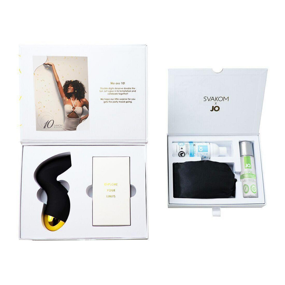 Подарочный набор Svakom Anniversary Box: вакуумный стимулятор, ленты, маска, лубрикант, спрей Sex Aura Киев - изображение 1