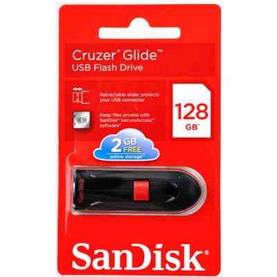 USB флеш накопичувач SanDisk 128Gb Cruzer Glide (SDCZ60-128G-B35) Вінниця