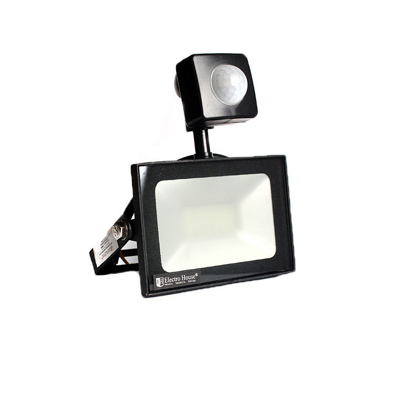 Прожектор світлодіодний з датчиком руху 10вт 6500К ElectroHouse Київ - фото 1