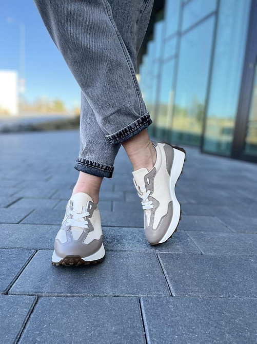 EMELI Кросівки жіночі EMELI 171/32 білі+капучіно (весна-осінь, шкіра натуральна) (4995) Коломыя - изображение 8